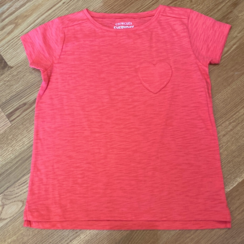 Never worn CrewCut T-shirt with heart pocket